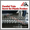 extrudermachine plastic pellets parallelle dubbele schroefcilinder
